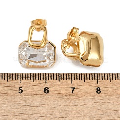 Ohrstecker aus 304 Edelstahl mit Mikropavé und klaren Zirkonia&nbsp;EJEW-V014-03G