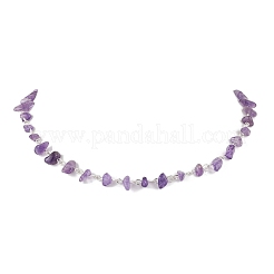 Collares de cadena de eslabones con cristales de aventurina verde natural&nbsp;NJEW-JN05140