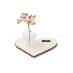Éclats d'aventurine rouge naturelle décorations arbre de vie&nbsp;AJEW-JD00014-05