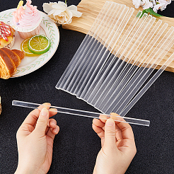 Bâtonnet carré en acrylique transparent&nbsp;OACR-WH0037-57C