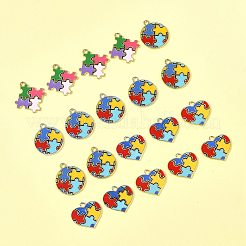 20 pz 5 stili in lega di ciondoli in smalto&nbsp;ENAM-FS0003-57