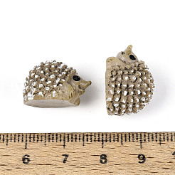 Miniatur-Igel-Ornamente aus Kunstharz&nbsp;AJEW-WH0606-67B