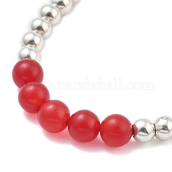 2 pulsera de cuentas de jade de Malasia&nbsp;BJEW-JB11211