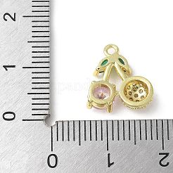 Pendentifs avec zircon cubiques à micro-pavés en laiton&nbsp;KK-P290-02B-G