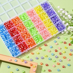1190pcs 7 Farben transparente Acrylperlen&nbsp;TACR-YW0001-58