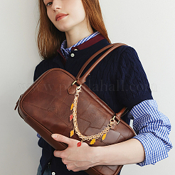 3 Stück 3 Stile Blattlegierung Ketten Tasche Verlängerungsketten&nbsp;AJEW-PH01582