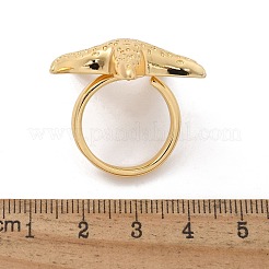 Fingerringe aus Messing für Damen&nbsp;RJEW-U041-22G