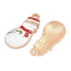 Weihnachten Thema Legierungsemailleanhänger&nbsp;FIND-I065-02G-KCG