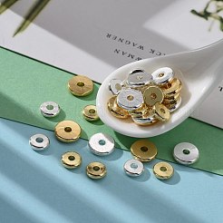48 Stück 2 Größe 2 Farben Messing Spacer Beads Set&nbsp;KK-LS0001-03