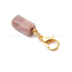 7 pièce de décoration pendentif en rhodonite naturelle&nbsp;HJEW-JM03745-02