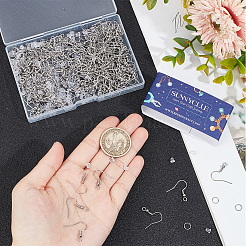 200 pz ganci per orecchini in acciaio inossidabile chirurgico 316&nbsp;DIY-SC0024-18