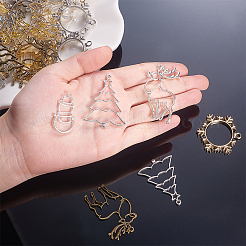 Pendentifs de lunette ouverte en alliage&nbsp;PALLOY-OC0001-20
