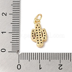 Placage en rack pendentifs en laiton et zircone cubique&nbsp;KK-L216-063G