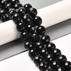 Natürliche schwarze Turmalin Perlen Stränge&nbsp;G-K345-A04-03