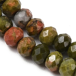 Natur Unakit Perlen Stränge&nbsp;G-D347-B08