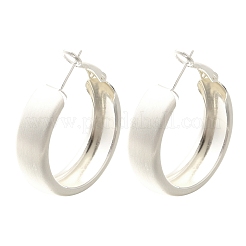 Orecchini a cerchio in ottone per donna&nbsp;LS-EJEW-A121-17A-S