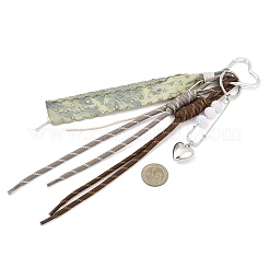 Décorations suspendues en forme de cœur en plastique et corde polyester CCB&nbsp;HJEW-JM04425