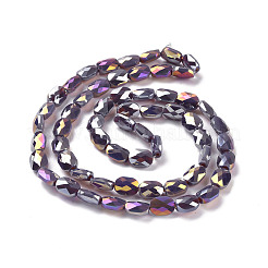 Facettierte galvanisierte Glasperlenstränge&nbsp;GLAA-G092-D02