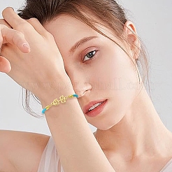 12 bracelet en nylon de 3 couleurs adapté aux breloques de connecteur&nbsp;AJEW-YW0001-40A