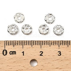 Messing Strass Zwischen perlen&nbsp;RSB04C14