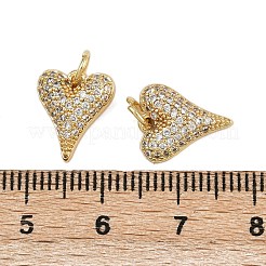 Pendentifs avec zircon cubiques à micro-pavés en laiton&nbsp;ZIRC-I367-11G-02