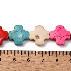 Kunsttürkisfarbenen Perlen Stränge&nbsp;G-C147-07