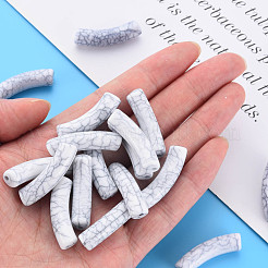 Perles acryliques craquelées opaques&nbsp;MACR-S372-002N-010