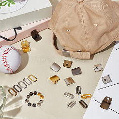 40 Sets 5 Farben Eisen Baseballmütze Kappe Schnalle Riemen Verschluss Clip Kit&nbsp;FIND-NB0005-36