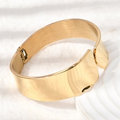 Bracciali incernierati in acciaio inossidabile 304&nbsp;BJEW-D408-13G