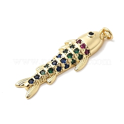 Ottone micro spianare pendenti zirconi&nbsp;KK-K529-56B-02