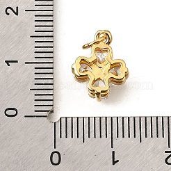 Ottone micro spianare pendenti zirconi&nbsp;X-KK-V008-11G-04