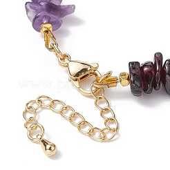 Braccialetto con ciondolo fiore di loto in ottone&nbsp;BJEW-JB09911