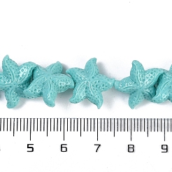 Fili di perline intagliate tinte in corallo sintetico&nbsp;CORA-K009-06B-05