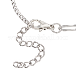 Bracelet à maillons cabochon en résine et acier inoxydable 304 (2 pièce)&nbsp;BJEW-JB13407