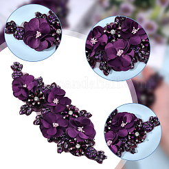 Kostümzubehör aus Polyester und Strass&nbsp;PATC-WH0003-57A