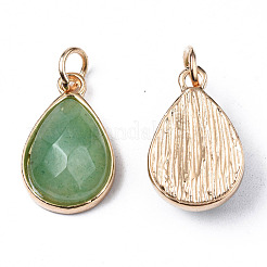 Colgantes naturales aventurina verde&nbsp;G-S359-364C