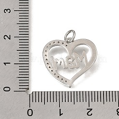 Pendenti in zirconi cubici trasparenti in micro pavè di ottone&nbsp;CU-CBAEEA8-09C-P