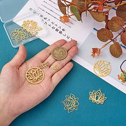 12 Stück 6 Stil Ionenbeschichtung (IP) 304 & 201 Edelstahl Charms&nbsp;STAS-SZ0002-52