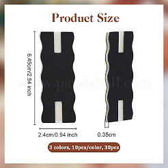 30 stücke 3 farben pu imitation leder halskette display karten&nbsp;CDIS-OC0001-12