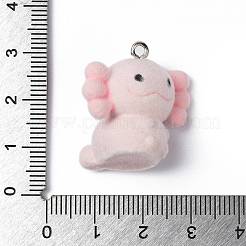 Pendentifs en résine opaque et floconneux&nbsp;RESI-G105-02B