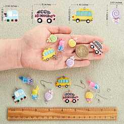 Kit de fabrication de boucle d'oreille de dessin animé bricolage&nbsp;DIY-SZ0009-03