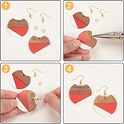 Kits de fabrication de boucles d'oreilles bricolage&nbsp;DIY-OC0005-03