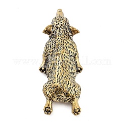 Messing Corgi Welpen Figuren Statuen für Zuhause Desktop Ornament Dekor&nbsp;DJEW-Z008-01AB