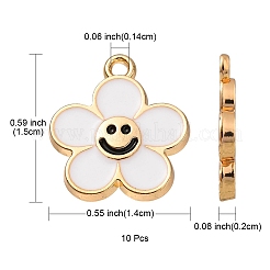 Pendentifs d'émail en alliage&nbsp;ENAM-YW0002-25A