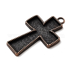 Pendente basi di cabochon stile tibetano&nbsp;TIBEP-4479-R-LF