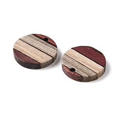 Pendenti in legno di sandalo e wengé&nbsp;WOOD-S061-01B