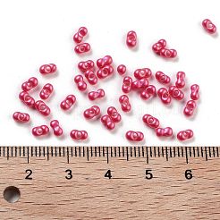 Rocailles en verre couleurs opaques&nbsp;SEED-A033-06H
