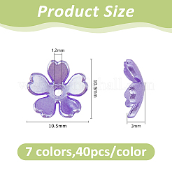 280 tappo di perline acriliche in 7 colori&nbsp;FIND-DC0008-18