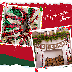 5.5 m Weihnachtsband aus Polyester mit Schottenmuster zum Aufnähen und Dekorieren&nbsp;OCOR-SP0001-15