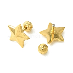 Placcatura ionica (ip) orecchini in acciaio inossidabile 304&nbsp;EJEW-Q801-07G